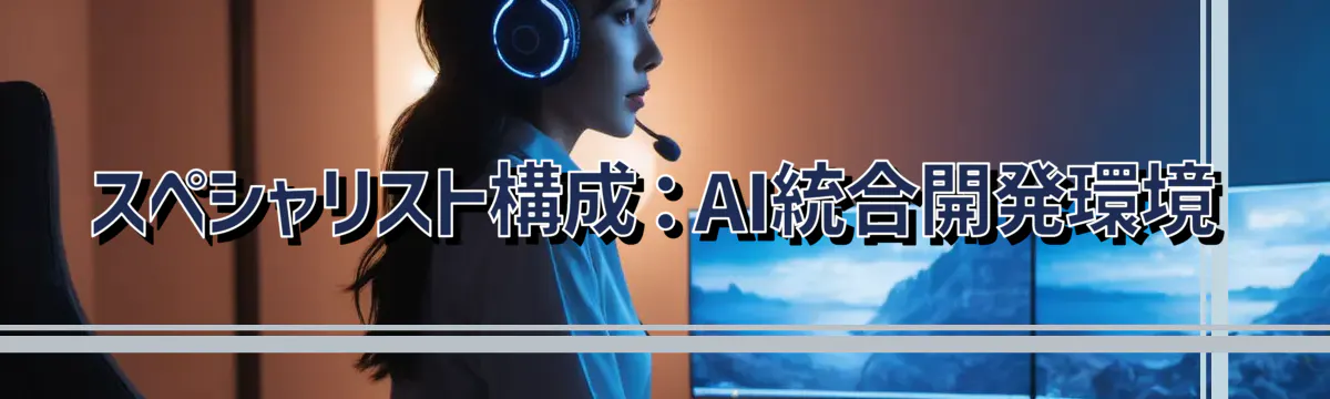 スペシャリスト構成:AI統合開発環境