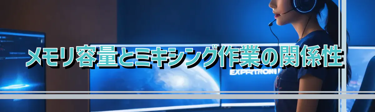 メモリ容量とミキシング作業の関係性