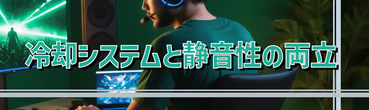 冷却システムと静音性の両立