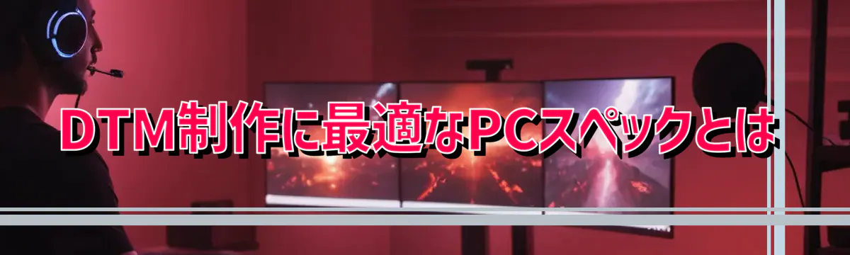 DTM制作に最適なPCスペックとは