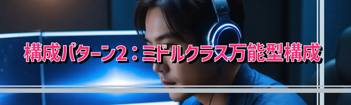 構成パターン2:ミドルクラス万能型構成