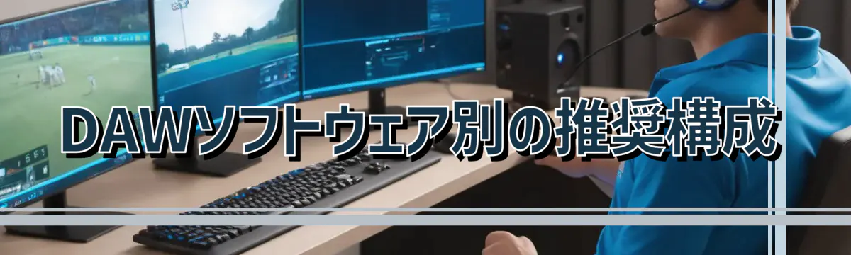 DAWソフトウェア別の推奨構成