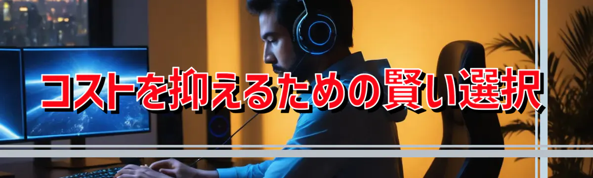 コストを抑えるための賢い選択