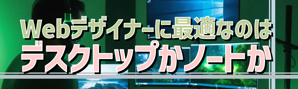 Webデザイナーに最適なのはデスクトップかノートか