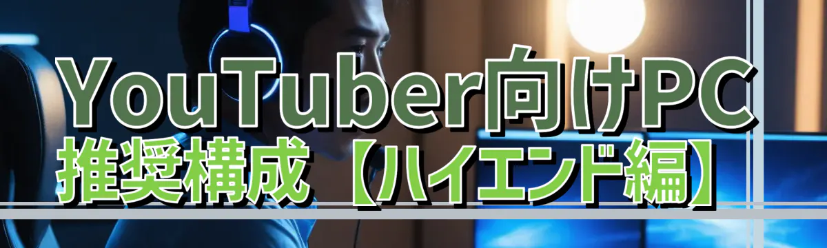 YouTuber向けPC推奨構成【ハイエンド編】