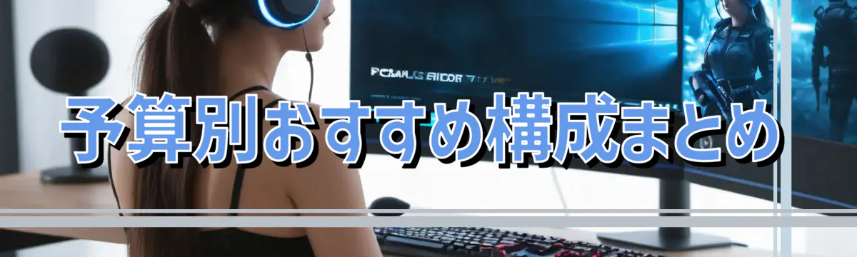 予算別おすすめ構成まとめ