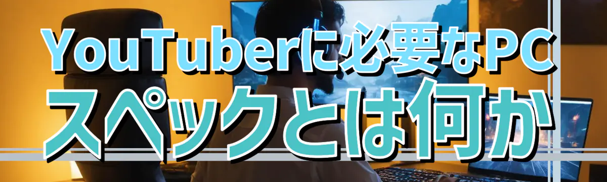 YouTuberに必要なPCスペックとは何か