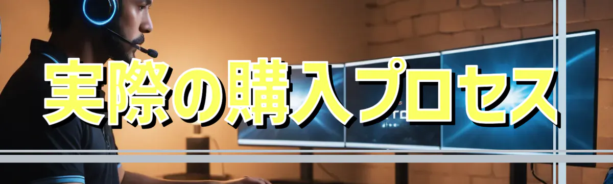 実際の購入プロセス