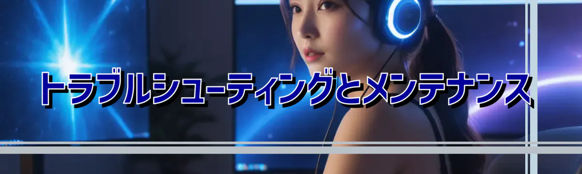 トラブルシューティングとメンテナンス