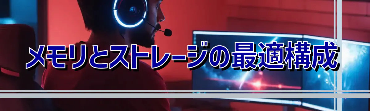 メモリとストレージの最適構成