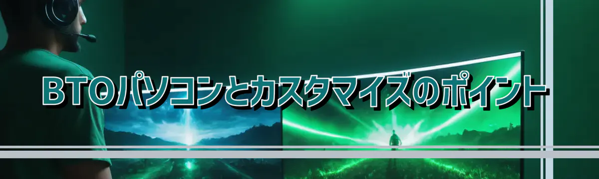 BTOパソコンとカスタマイズのポイント