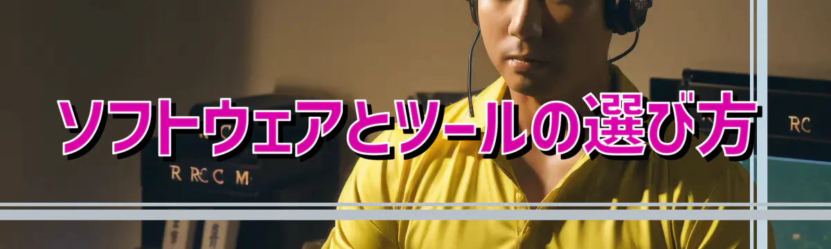 ソフトウェアとツールの選び方