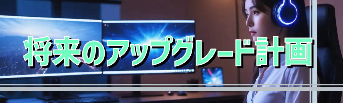 将来のアップグレード計画