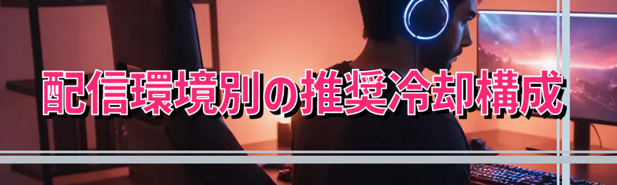 配信環境別の推奨冷却構成