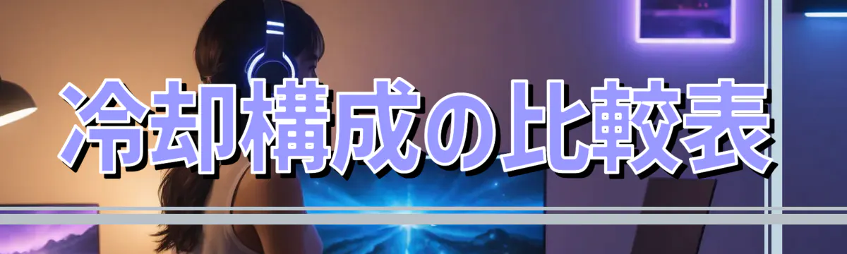 冷却構成の比較表