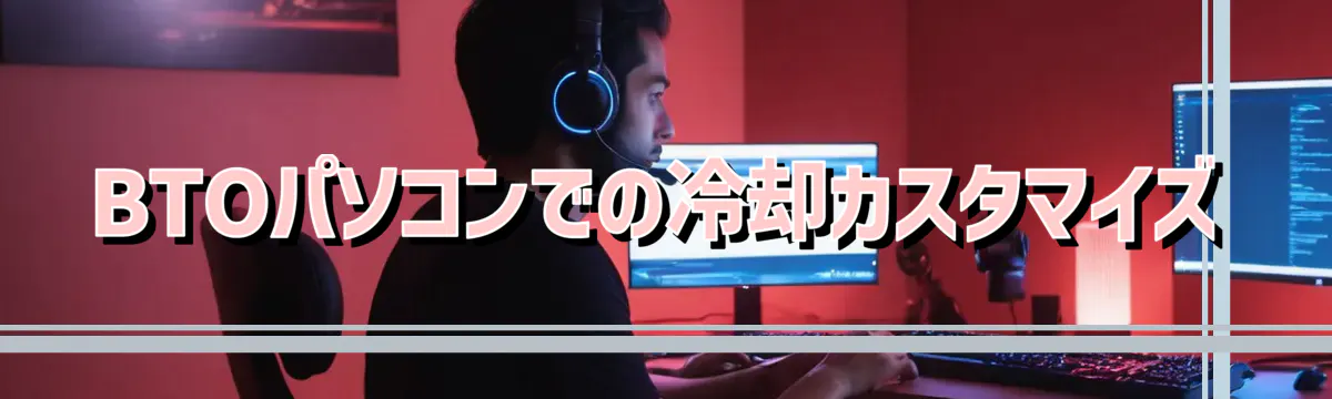 BTOパソコンでの冷却カスタマイズ