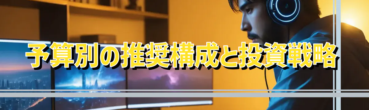 予算別の推奨構成と投資戦略