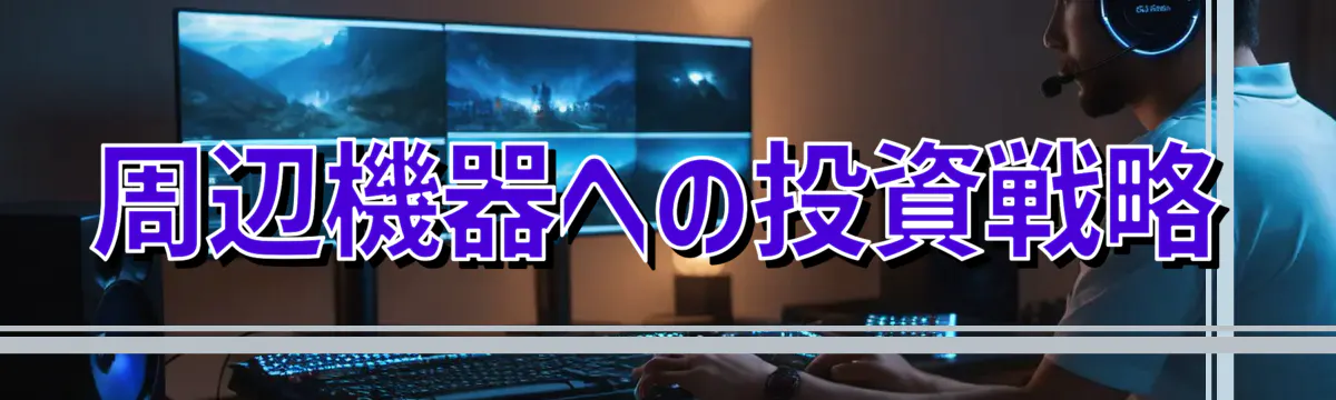 周辺機器への投資戦略