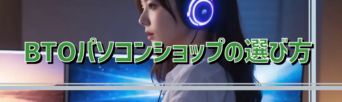 BTOパソコンショップの選び方