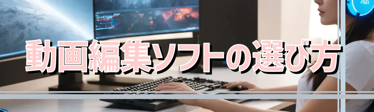 動画編集ソフトの選び方