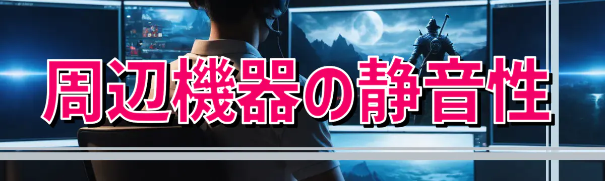 周辺機器の静音性