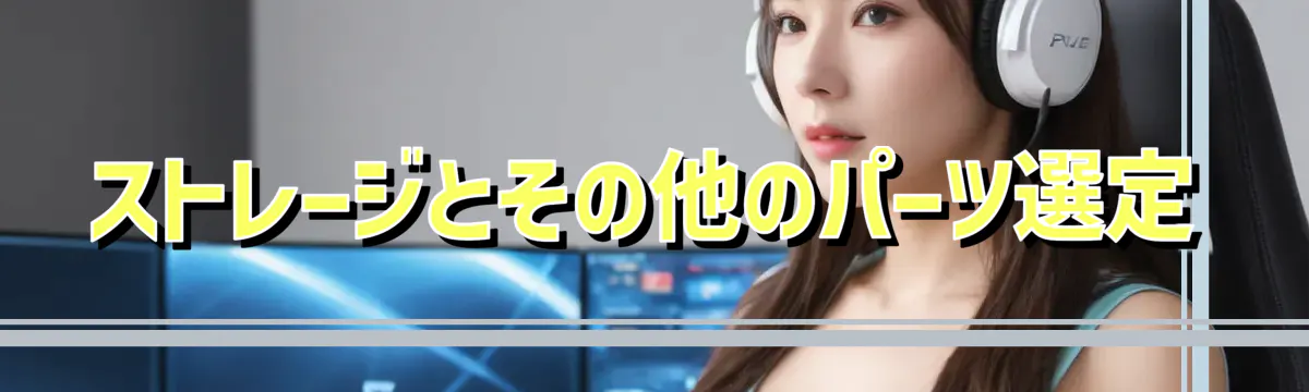 ストレージとその他のパーツ選定