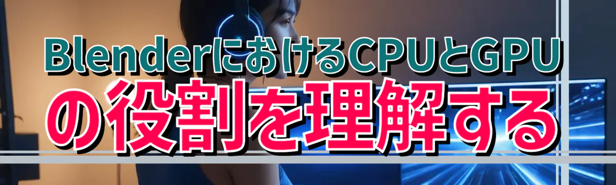 BlenderにおけるCPUとGPUの役割を理解する
