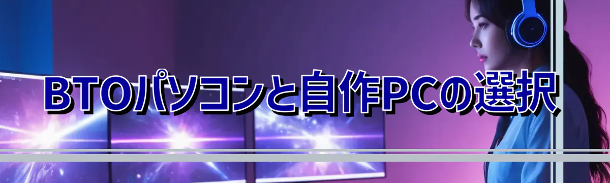 BTOパソコンと自作PCの選択