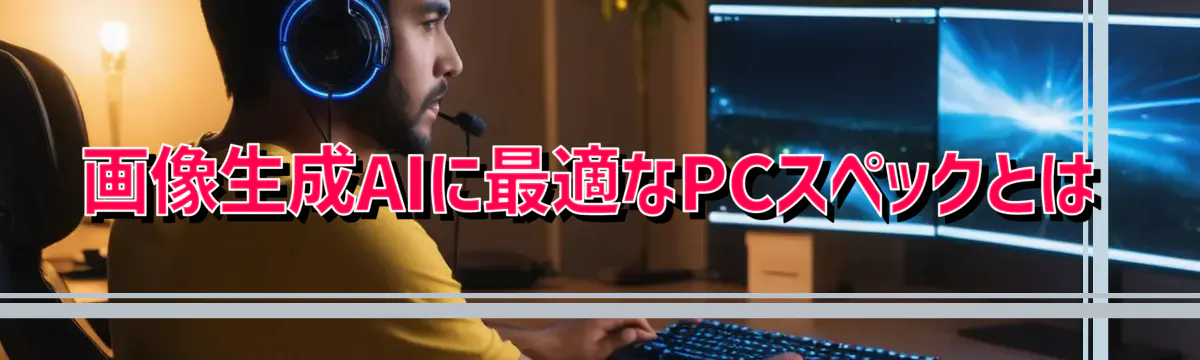 画像生成AIに最適なPCスペックとは