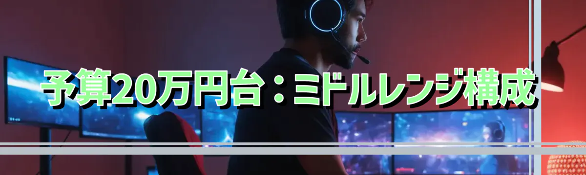 予算20万円台:ミドルレンジ構成