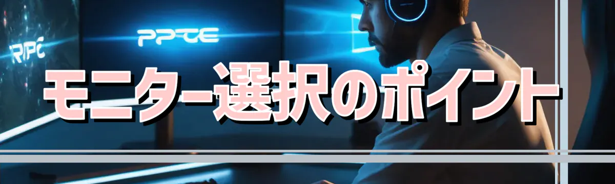 モニター選択のポイント