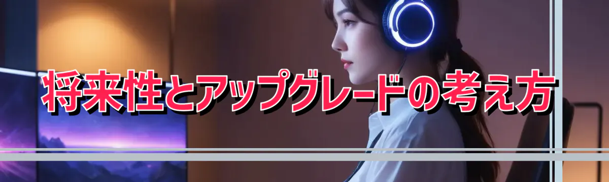 将来性とアップグレードの考え方