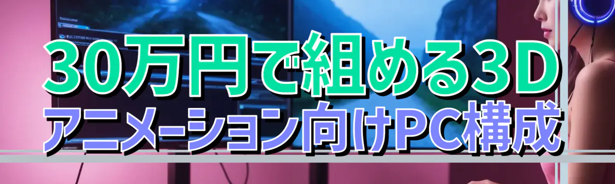 30万円で組める3Dアニメーション向けPC構成