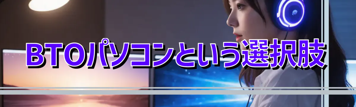 BTOパソコンという選択肢