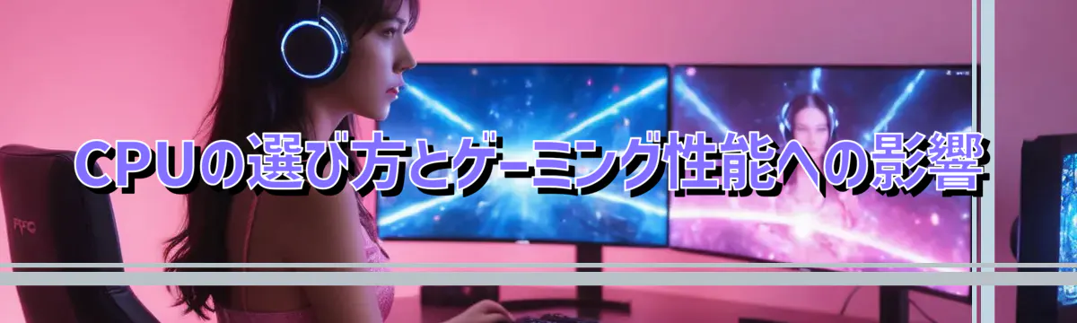 CPUの選び方とゲーミング性能への影響