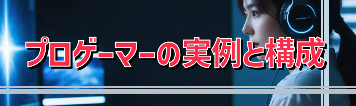 プロゲーマーの実例と構成