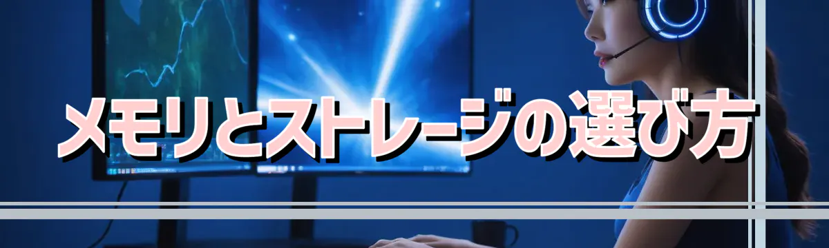 メモリとストレージの選び方