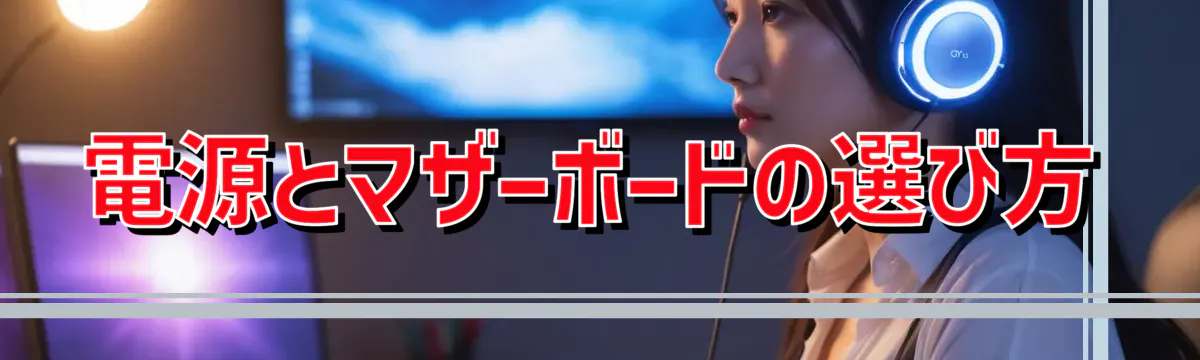 電源とマザーボードの選び方