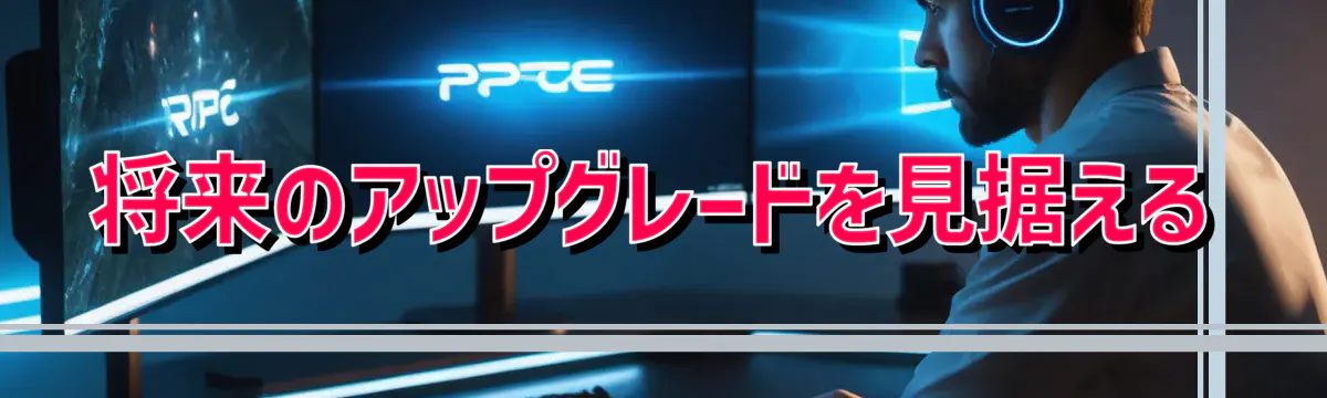 将来のアップグレードを見据える
