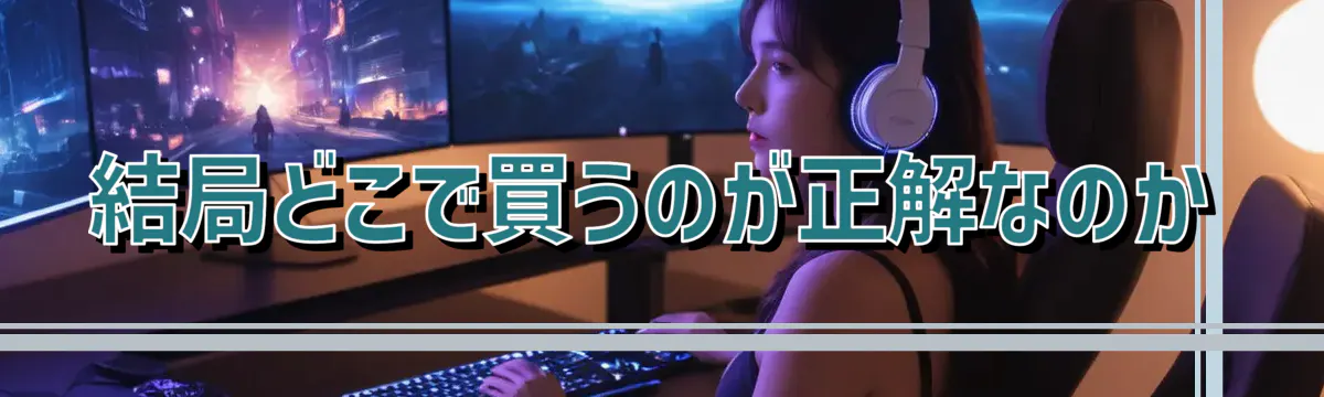 結局どこで買うのが正解なのか
