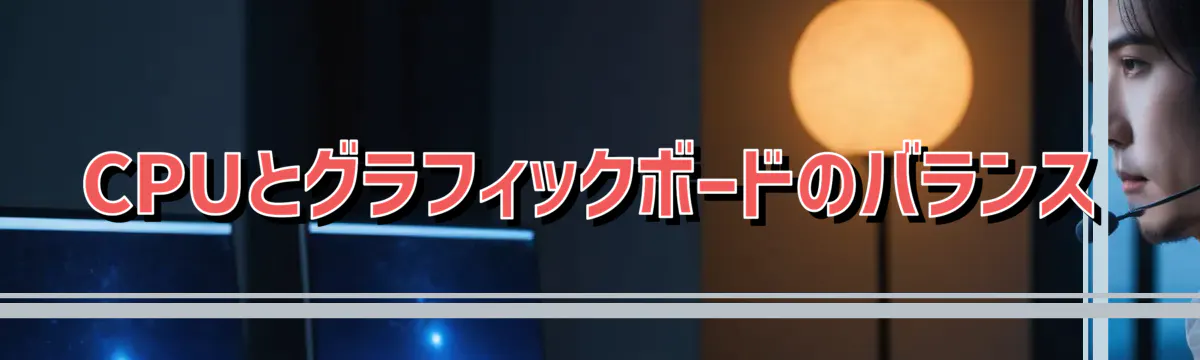 CPUとグラフィックボードのバランス