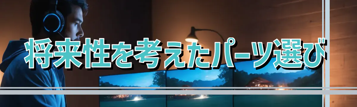 将来性を考えたパーツ選び