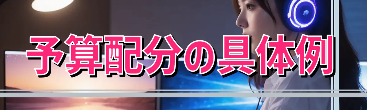 予算配分の具体例