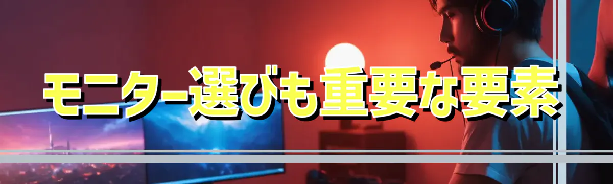 モニター選びも重要な要素