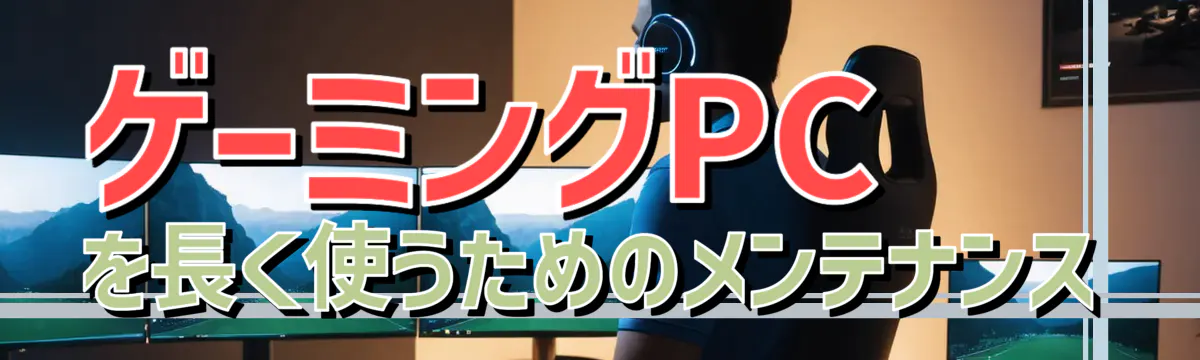 ゲーミングPCを長く使うためのメンテナンス