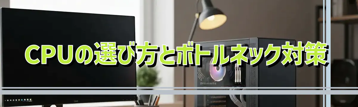 CPUの選び方とボトルネック対策