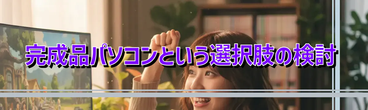 完成品パソコンという選択肢の検討
