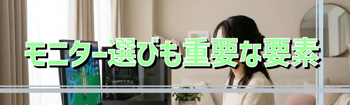 モニター選びも重要な要素