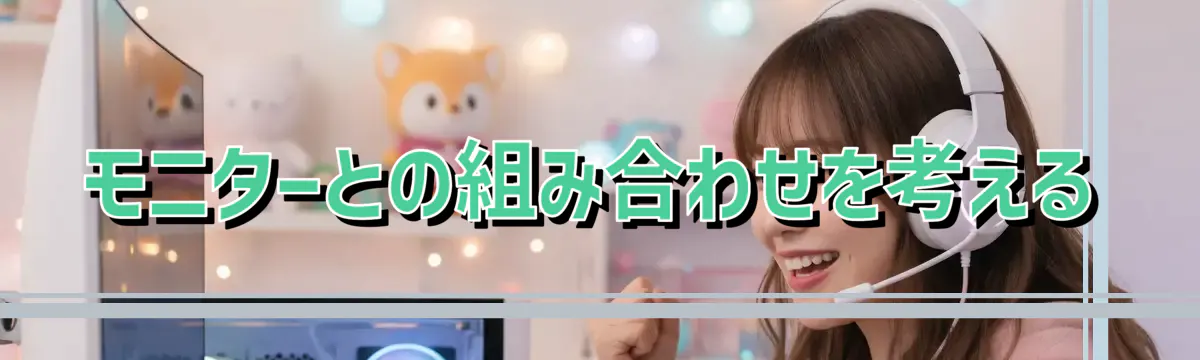 モニターとの組み合わせを考える