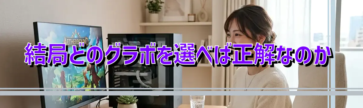 結局どのグラボを選べば正解なのか